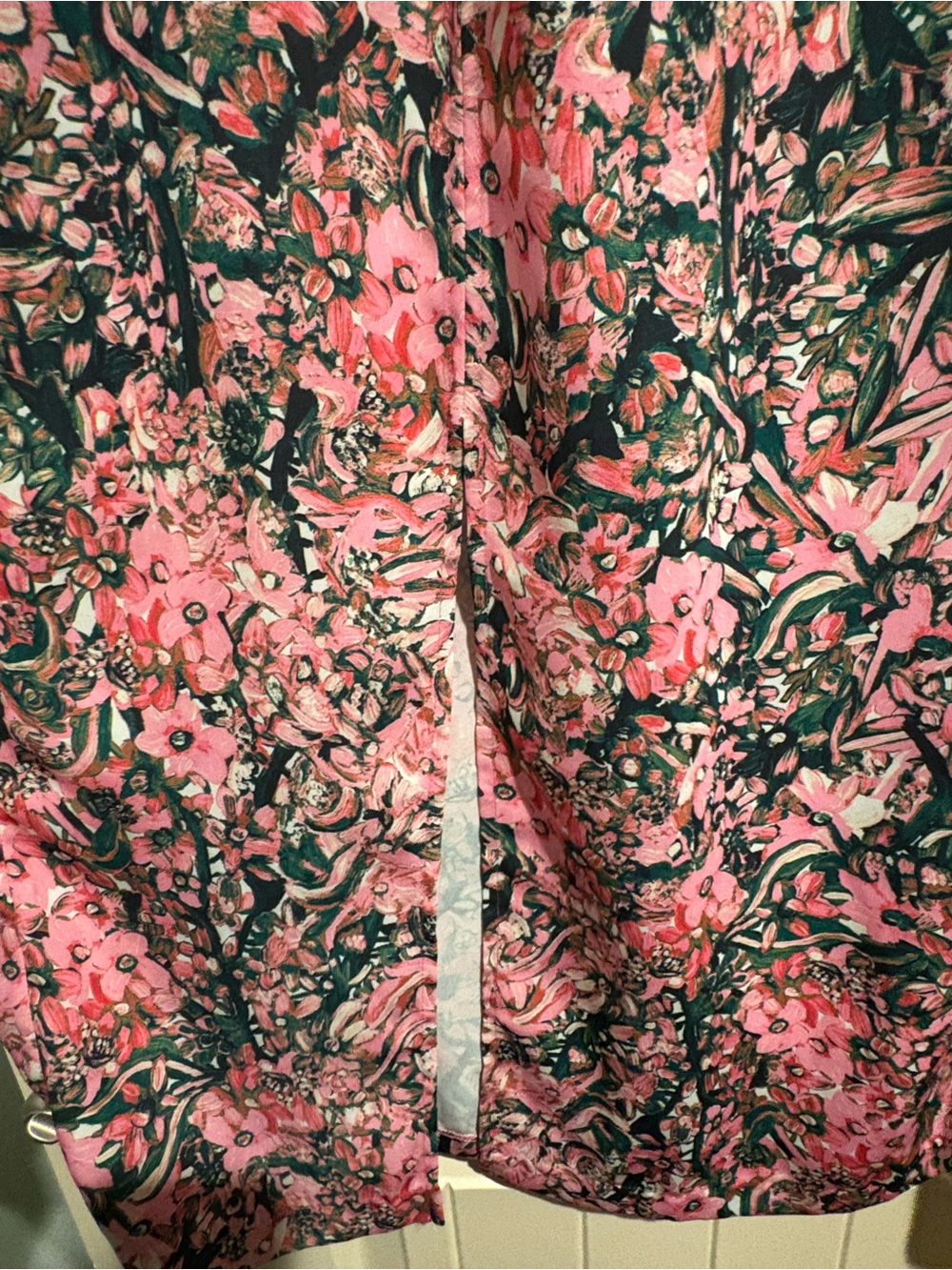 H&M Pink Floral Long Sleeve Midi Dress - Picture 3 of 6